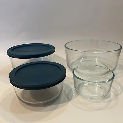 Buy Pyrex Storage Plus Mixing Bowl Set Green Lids 6 Pieces 1.75 1.0 Qt 2 Cup 1 Cup • 20.79£