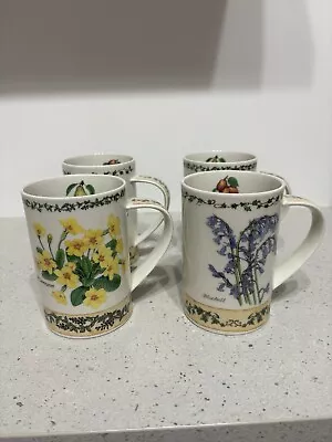 Buy 4 X Vintage Dunoon Ceramics Natures Trail Mugs. Immaculate Condition. • 39£
