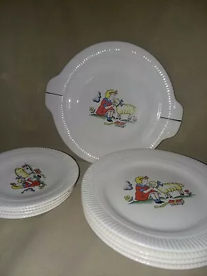 Buy Vintage Selma China Childrens Dishes.  4 5  Saucers. 4 6.5  Plates. 1 8.5 ... • 21.13£