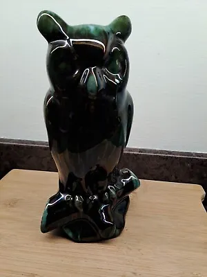 Buy Vintage Green Mountain Canadian Pottery Drip Glazed Owl • 24.99£