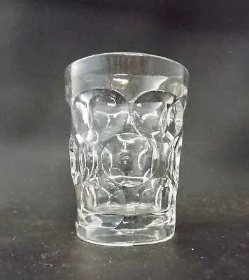 Buy VICTORIAN GLASS TUMBLER  -  Lens / Roundel Pattern - Sowerby? • 12.99£