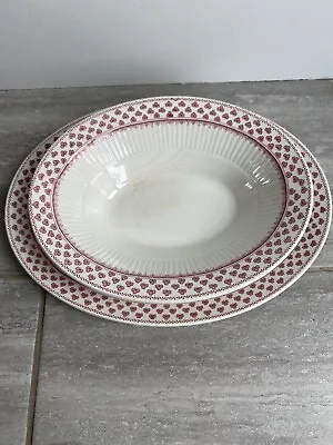 Buy ADAMS IRONSTONE  ~VICTORIA~  Dessert Cereal Bowl And Plate • 7.99£