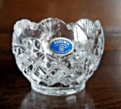 Buy Small Bohemia Czech Republic Lead Crystal Glass Bowl • 14.99£