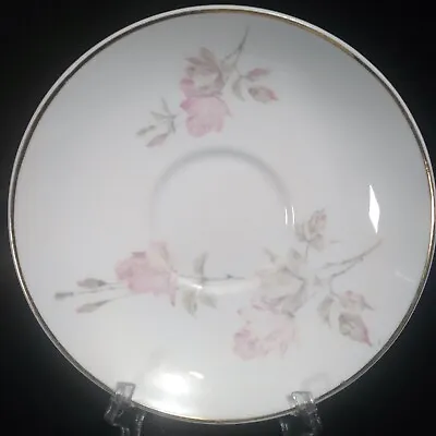 Buy Crown Staffordshire Pink Rose Saucer Fine Bone China England Replacement • 6.60£