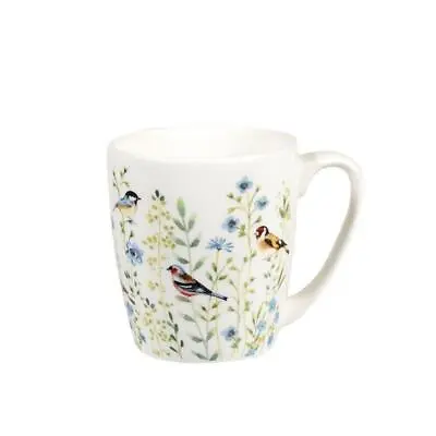 Buy Fine China Mug Coffee 300ml Queens Churchill Aquarelle Bird Watch Blue Acorn • 12.99£