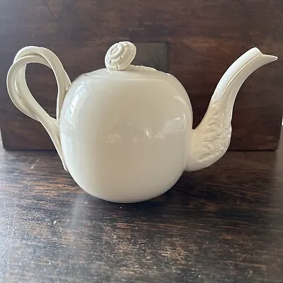 Buy Vintage Leedsware Classical Creamware Teapot VGC • 45£