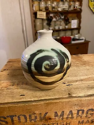 Buy Vintage Moffat Studio Art Pottery Scottish Vase - Gerard T Lyons - Spiral Design • 14.99£