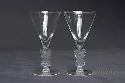 Buy Pair Of Rene Lalique STRASBOURG GLASSES, 5086TER, 13 Cm High, 1926 • 265£