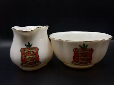 Buy Goss Crested China - GUERNSEY Crests - Melon Jug & Bowl - Goss. A. Le Cheminant • 8£