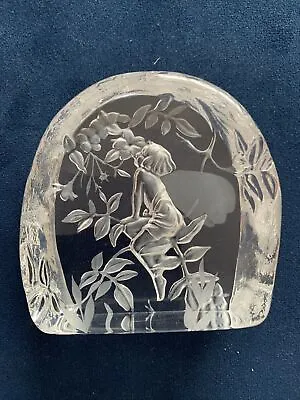 Buy Dartington  Lead Crystal Fairy/floral Paperweight (6) • 8£