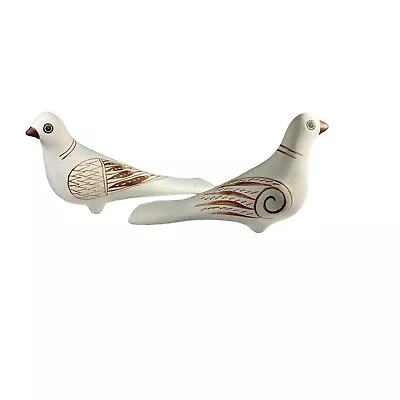 Buy Terracotta Birds Handmade By Turkish Artist Hasan Hüseyin Savci - Set Of 2 • 16.99£