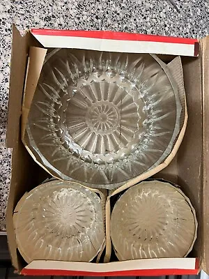 Buy Vintage Crystal Glass Bowls | 7 Pieces | New | Made In Italy  • 23.50£