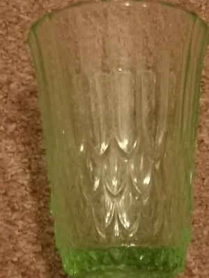 Buy Art Deco  Glass Green Vase  • 15£
