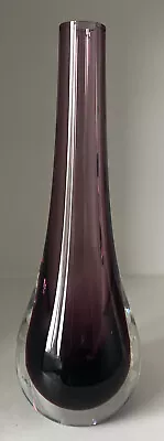 Buy Vintage Caithness Stroma Glass Bud Vase Purple Amethyst Design Number 4022 • 14.99£