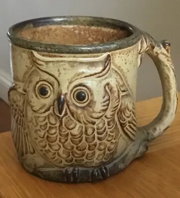 Buy Studio Pottery Vintage Brown John Buck 3D Owl Mug • 5.49£