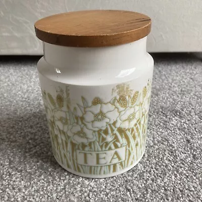 Buy Hornsea Pottery Fleur Tea Canister White Vintage Floral Country Storage Kitchen • 9.99£