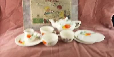 Buy Old Vintage Antique China Tea Set Hand Decorated Pot Cup Saucer Children Toy Box • 35£