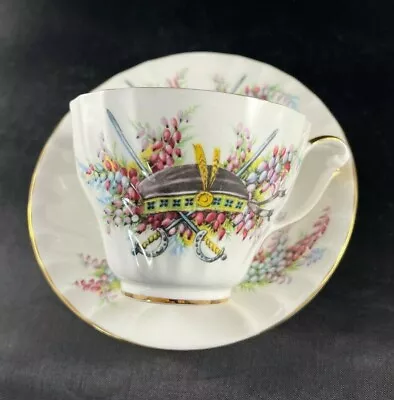 Buy Fine Bone China Tea Cup And Saucer - Made In England - Swords / Hat • 14.22£