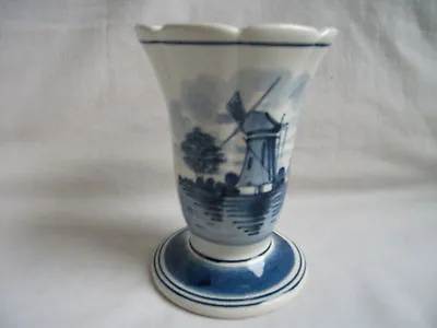 Buy Delft Pottery Vase – Ref 1318 • 8.50£