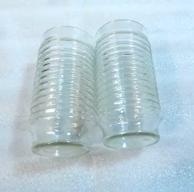 Buy TWO Vintage Antique Anchor Hocking Ribbed Tumblers Glasses 6  • 7.19£