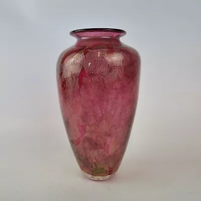 Buy Isle Of Wight Studio Glass Vase Pink Azurene 20cm Michael Harris  • 195£