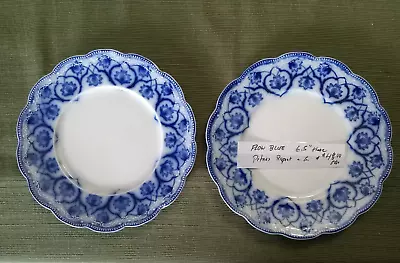 Buy Antique W.H. Grindley Flow Blue  Haddon  Luncheon Plate • 27.81£