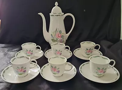 Buy Susie Cooper Fragrance Coffee Set Comprising Coffee Pot,  Cups & Saucers X 6 • 56£