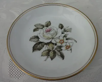 Buy Royal Worcester Fine Bone China 51 Pin Dish Rose Pattern X 11cm Flower Design • 1.10£