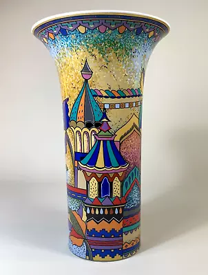 Buy Kaiser Germany Porcelain 'Oriental' Trumpet Vase EXCELLENT COND. 29cm (11.5 ) • 58£