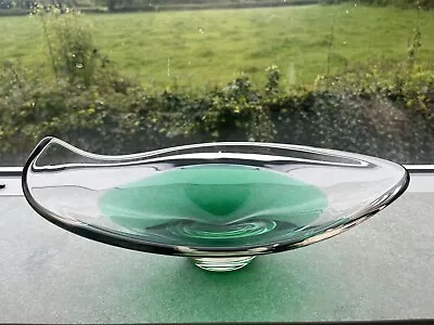 Buy Whitefriars Rare Glass Bowl In Cased Green Pattern 9414 Yr 1957 • 110£