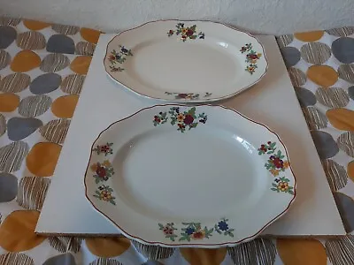 Buy Vintage Corona Ware Floral 2 X Charger/Serving Plate - S. Hancock & Sons • 24.99£