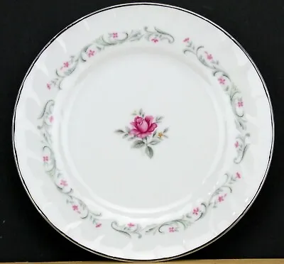 Buy Royal Swirl Bread Plate Fine China Of Japan Pink Rose • 1.92£
