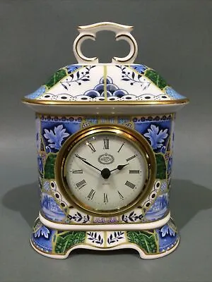 Buy Minton Bone China “ Blue Mosaic “ Mantle Clock  • 49.95£