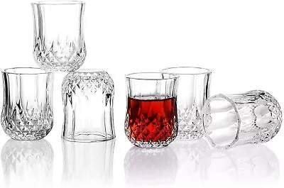 Buy 12  LARGE CRYSTAL Glasses Water Juice Cocktail Tumblers 290 Ml Clear Smooth • 24.13£