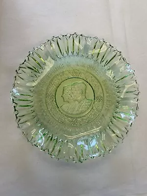 Buy King George VI HM Queen Elizabeth Glass Plate With Wavy Edge Coronation • 5£