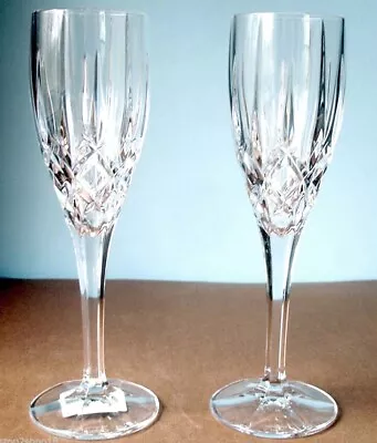 Buy Stuart Crystal Hampton Redhouse Champagne Flute Glasses 2 PC. Set 8.5 H New • 52.06£