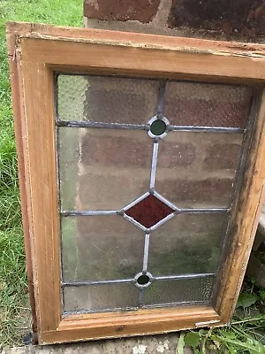 Buy Victorian Glass 41cm X 53cm Off Wood Window Glass Good Condition • 15£