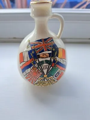 Buy Crested China Ware, Featuring Flags Of The Allies. Approx 10 X 6.5 Cm • 15£
