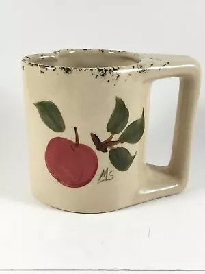 Buy Sandhurst Stoneware New Ulm MN Coffee Mug Heart Shaped Apple, Signed Ms, Crazing • 14.17£