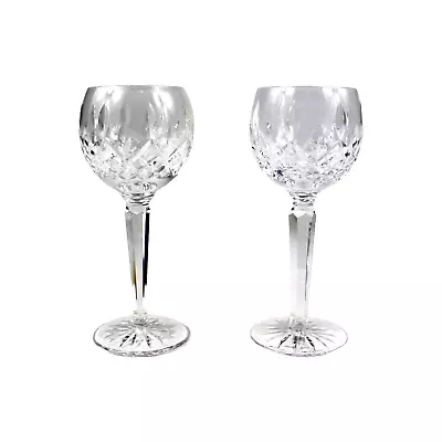 Buy Vintage 2 X Waterford Lismore Crystal Clear Wine Glass 19  Tall • 52.50£
