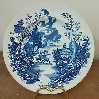 Buy Vintage Ridgway, Coaching Days  Harnessing The Team  Pattern Dinner Plate, 25cm • 7.95£