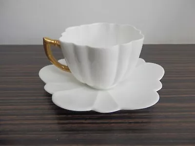 Buy Antique Wileman Foley Rd115510 White & Gilt Cup & Saucer • 13.95£