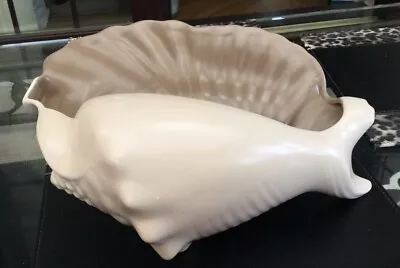 Buy Vintage Poole Pottery Large Conch Shell - Cream & Beige. Design C54.1951950-65 • 19.95£