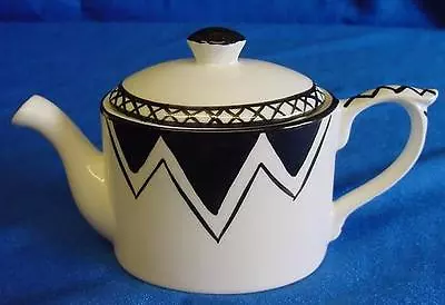 Buy Emma Bailey Black Bunting Mini Teapot - English Made Staffordshire Bone China • 24.99£