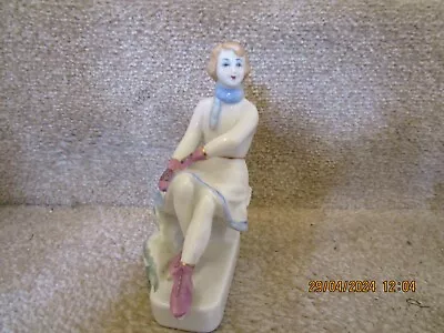 Buy USSR Polonne Porcelain Figure - Girl Skater • 12£
