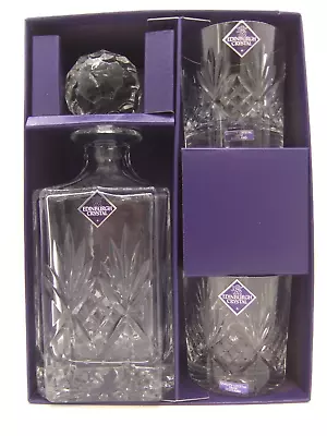Buy Edinburgh Crystal Decanter & 2 Tumblers Glass Gift Set New In Box VGC #A2 • 50£