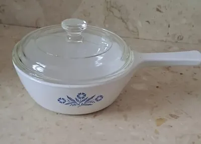 Buy Vintage Corningale Kitchen Ware  White Glass Small 1 Pint Saurepan With Lid  • 20£