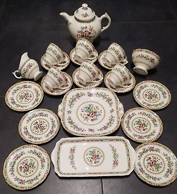 Buy Coalport Ming Rose Bone China Tea Set - 23 Pieces • 195£