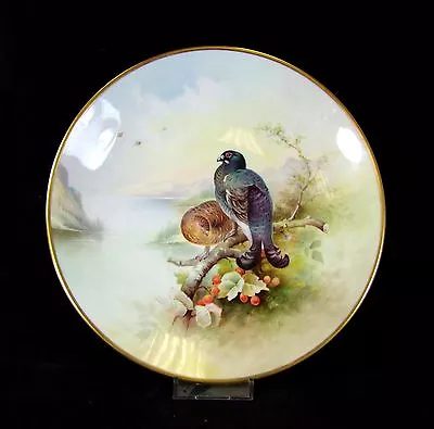 Buy Hand Painted Minton Cabinet Plate - Black Game - Arthur Holland! • 195£
