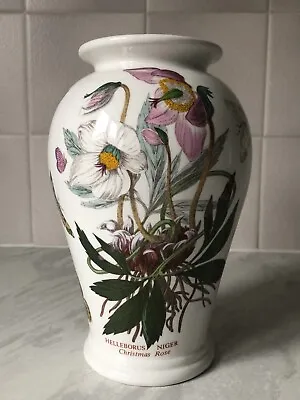 Buy Portmeirion Botanic Garden Canton Vase Christmas Rose 21cm /8.25  Boxed Unused • 20£
